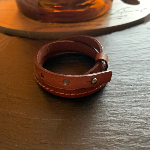 Faux Leather Wrap Bracelet. - Picture 2 of 7